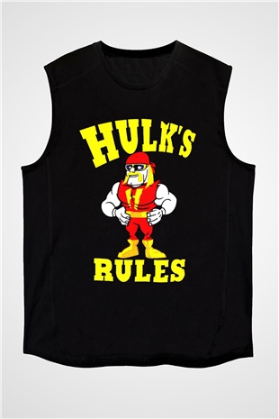 Hulk Hogan Siyah Unisex Kolsuz Tişört