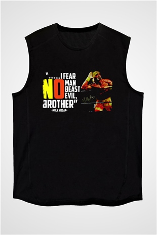 Hulk Hogan Siyah Unisex  Kolsuz Tişört