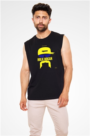 Hulk Hogan Siyah Unisex Kolsuz Tişört
