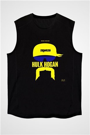 Hulk Hogan Siyah Unisex Kolsuz Tişört