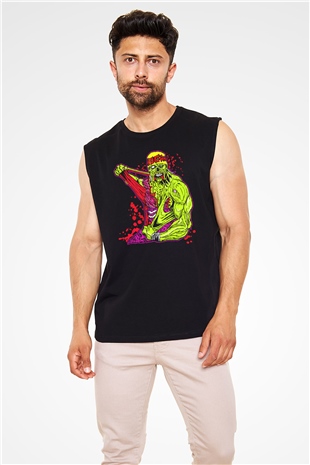 Hulk Hogan Siyah Unisex  Kolsuz Tişört