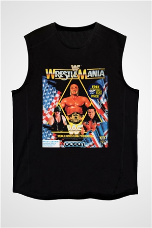 Hulk Hogan Siyah Unisex Kolsuz Tişört
