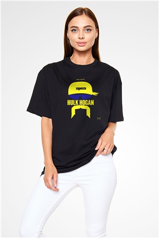 Hulk Hogan Siyah Unisex Oversize Tişört