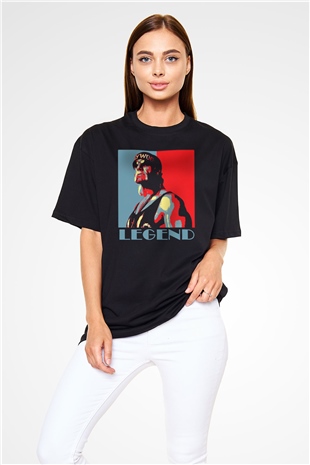 Hulk Hogan Siyah Unisex Oversize Tişört