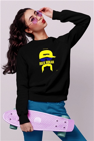 Hulk Hogan Siyah Unisex Sweatshirt