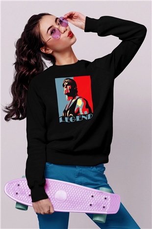 Hulk Hogan Siyah Unisex Sweatshirt