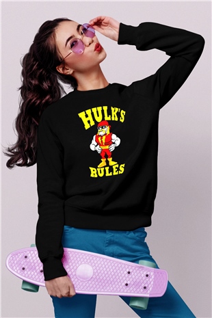 Hulk Hogan Siyah Unisex Sweatshirt