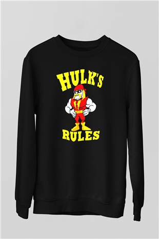 Hulk Hogan Siyah Unisex Sweatshirt