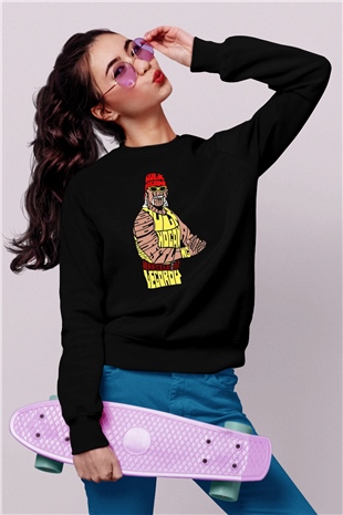 Hulk Hogan Siyah Unisex  Sweatshirt