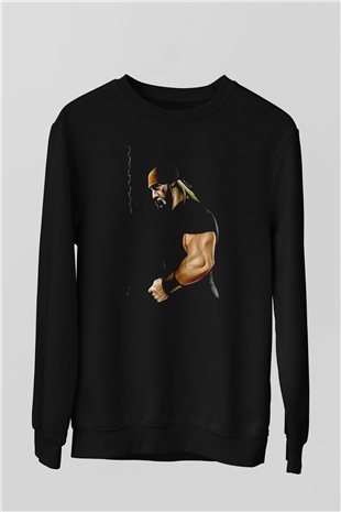 Hulk Hogan Siyah Unisex  Sweatshirt