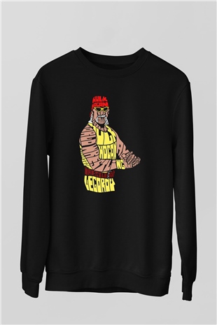 Hulk Hogan Siyah Unisex  Sweatshirt