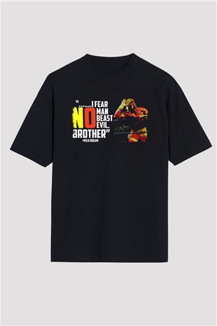 Hulk Hogan Siyah Oversize Tişört