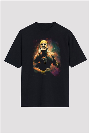 Hulk Hogan Siyah Oversize Tişört