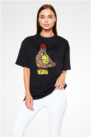 Hulk Hogan Siyah Oversize Tişört