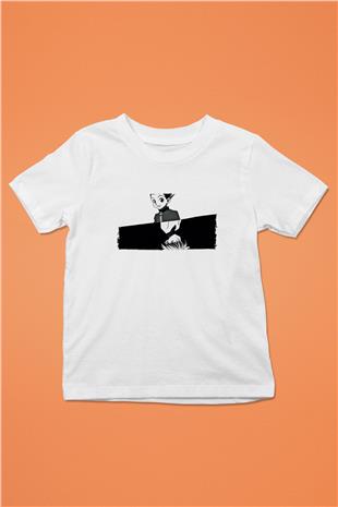 Hunter X Hunter Baskılı Beyaz Unisex Beyaz Çocuk Tişört - Tshirt