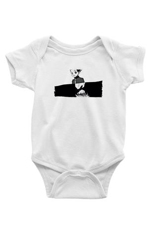Hunter X Hunter Baskılı Beyaz Unisex Bebek Body - Zıbın