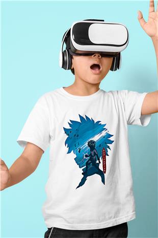 Hunter X Hunter Baskılı Beyaz Unisex Beyaz Çocuk Tişört - Tshirt