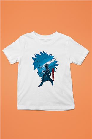 Hunter X Hunter Baskılı Beyaz Unisex Beyaz Çocuk Tişört - Tshirt