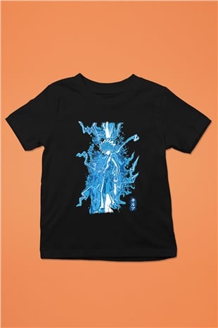 Hunter X Hunter Baskılı Unisex Siyah Çocuk Tişört - Tshirt