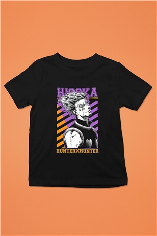 Hunter X Hunter Baskılı Unisex Siyah Çocuk Tişört - Tshirt