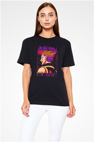 Hunter X Hunter Baskılı Unisex Siyah Tişört - Tshirt