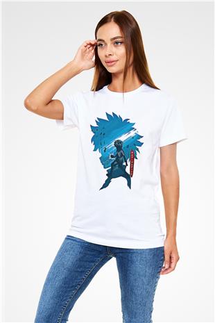 Hunter X Hunter Unisex Baskılı Beyaz Tişört - Tshirt
