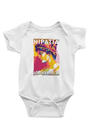 Hypatia of Alexandria Baskılı Beyaz Bebek Body - Zıbın
