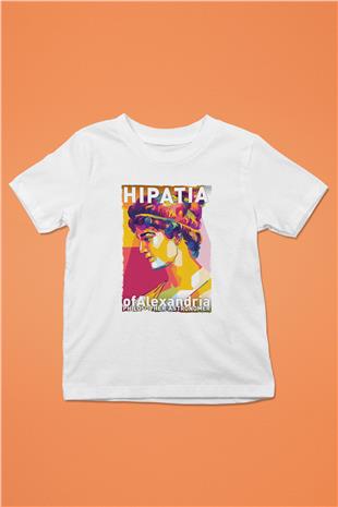 Hypatia of Alexandria Baskılı Unisex Beyaz Çocuk Tişörtü - Tshirt