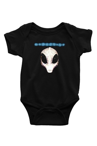 Hypocrispy Baskılı Unisex Siyah Bebek Body - Zıbın