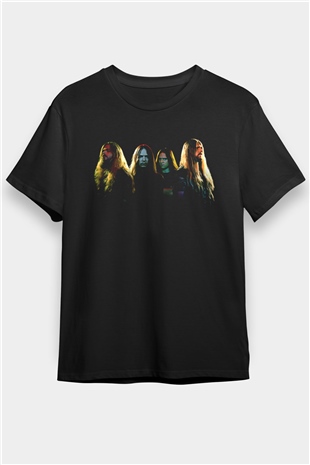 Hypocrispy Baskılı Unisex Siyah Tişört - Tshirt