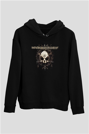 Hypocrisy Baskılı Unisex Siyah Kapüşonlu Sweatshirt