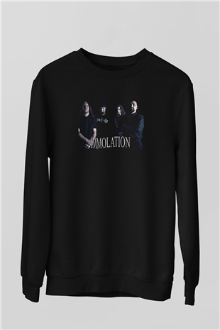 Hypocrisy Baskılı Unisex Siyah Sweatshirt
