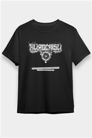 Hypocrisy Baskılı Unisex Siyah Tişört - Tshirt