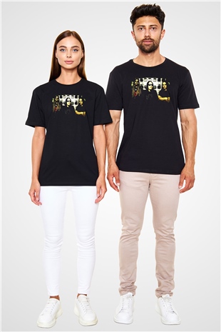 Hypocrisy Baskılı Unisex Siyah Tişört - Tshirt