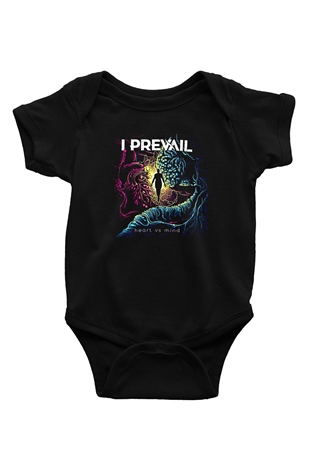 I Prevail Baskılı Unisex Siyah Bebek Body - Zıbın