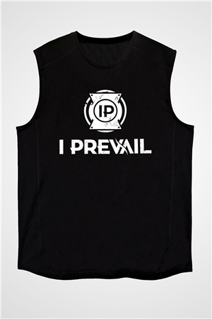 I Prevail Baskılı Unisex Siyah Kolsuz Tişört - Tshirt