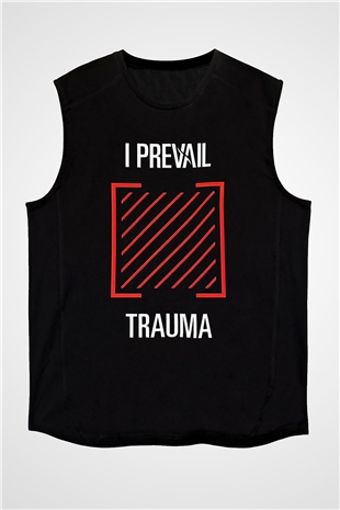 I Prevail Baskılı Unisex Siyah Kolsuz Tişört - Tshirt