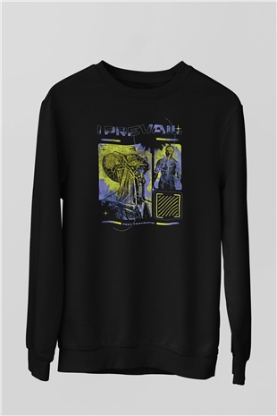 I Prevail Baskılı Unisex Siyah Sweatshirt