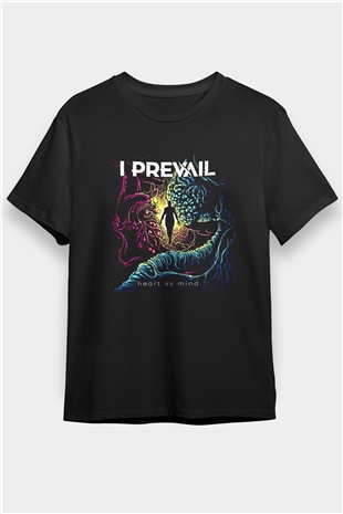 I Prevail Baskılı Unisex Siyah Tişört - Tshirt