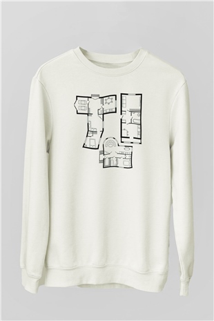 İç mimar Beyaz Unisex Sweatshirt