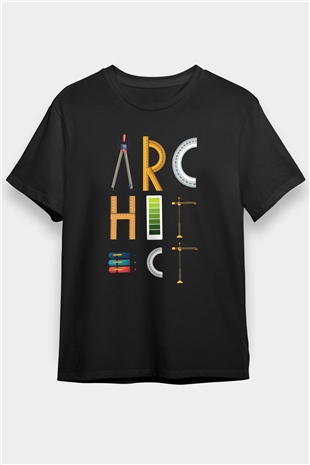İç mimar Siyah Unisex Tişört T-Shirt - TişörtFabrikası