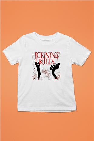 Ice Nine Kills Baskılı Beyaz Unisex Beyaz Çocuk Tişört - Tshirt