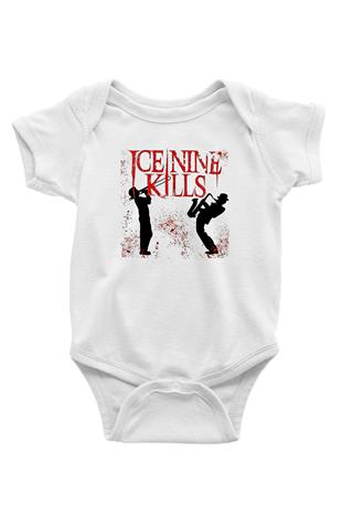 Ice Nine Kills Baskılı Beyaz Unisex Bebek Body - Zıbın