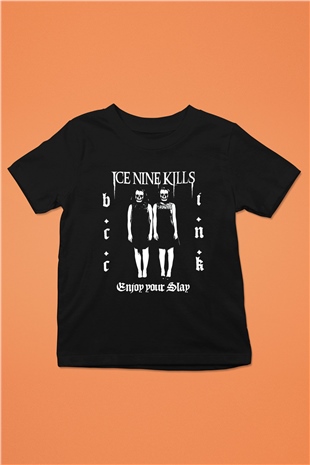 Ice Nine Kills Baskılı Unisex Siyah Çocuk Tişört - Tshirt