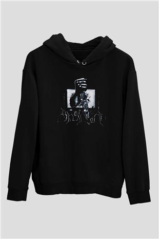 Ice Nine Kills Baskılı Unisex Siyah Kapüşonlu Sweatshirt