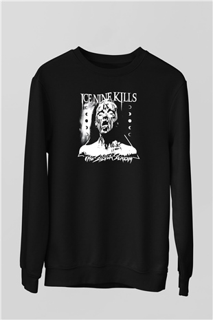 Ice Nine Kills Baskılı Unisex Siyah Sweatshirt