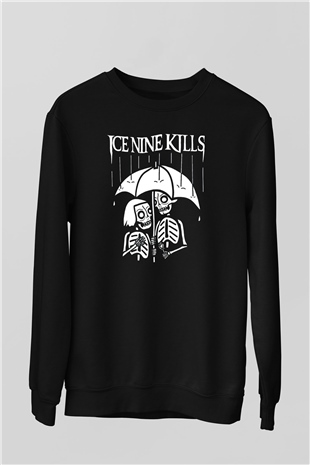 Ice Nine Kills Baskılı Unisex Siyah Sweatshirt