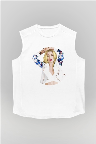 Iggy Azalea Beyaz Unisex Kolsuz Tişört