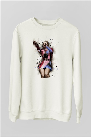 Iggy Azalea Beyaz Unisex Sweatshirt