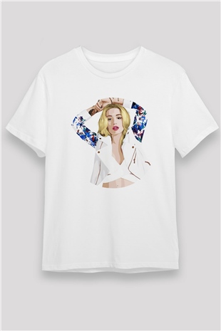 Iggy Azalea Beyaz Unisex Tişört T-Shirt - TişörtFabrikası